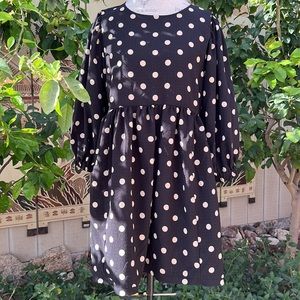 Blue pepper polka dot dress